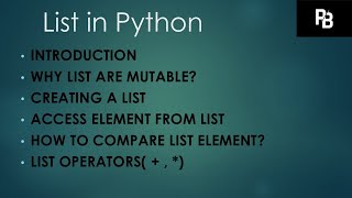 Python Series session 14  List Introduction List Operators List Manipulation CBSE Class 11 CS [upl. by Drida107]