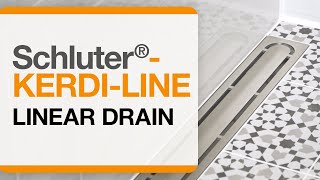 How to Install Schluter®KERDILINE linear drain [upl. by Piderit]