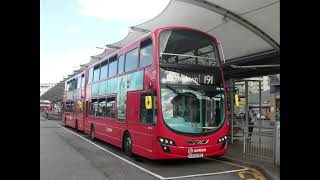 Wright Pulsar Gemini VDL DB300 ExArriva The Shires 6100 Arriva London DW190 KX59AEE Journey on 191 [upl. by Learrsi308]