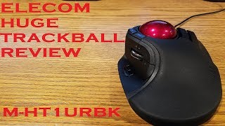 Elecom MHT1URBK Huge Trackball Review [upl. by Eciruam]