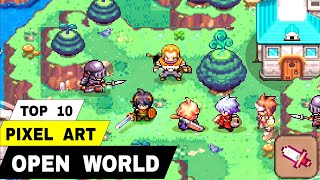 Top 10 Best OPEN WORLD PIXEL ART RPG Games Like Zenonia Inotia and Chroisen 2 [upl. by Adaiha]