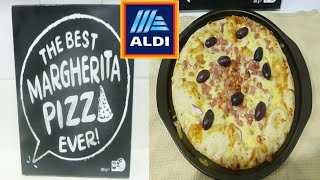 The Best MARGHERITA PIZZA Ever ALDI  SUBSCRIBER REQUEST Review [upl. by Adekan149]