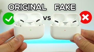 AirPods Pro Originales vs Fake que NO TE ENGAÑEN ❌ [upl. by Ardeid22]