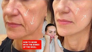 OSTEOPATHIC MASSAGE  How to tighten saggy cheeks and reduce sagging jowls [upl. by Afaw]