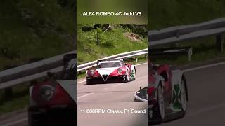 ALFA 4C Judd V8  Insane F1 Sound hillclimbmonster [upl. by Nessi]