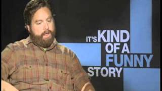 Zach Galifianakis Its Kind of a Funny Story Interview [upl. by Armmat]