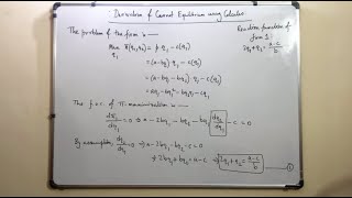 Cournot Model Class 2 Equilibrium with Calculus Comparison with Monopoly amp Perfect Competition [upl. by Tabbi]