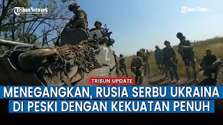 FULL Aksi Bengis Artileri Mortir hingga Tank Rusia saat Tembaki Posisi Pasukan Ukraina di Donetsk [upl. by Attelra159]