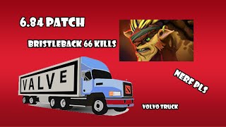 Bristleback in 684  DotA 2 Volvo Truck [upl. by Aiyram]