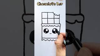 Drawing Cute Chocolate Bar 🍫 art shorts drawingforkids howtodraw drawingforbeginners [upl. by Chapin474]