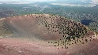 Drone view Sunset Crater  AZ [upl. by Llennoc]