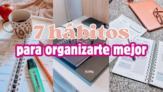 7 hábitos para Organizar tu día y ser más productiva  Agenda planificación App de organización ✨ [upl. by Saraiya813]