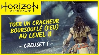 Comment tuer le CRACHEUR BOURSOUFLÉ feu au LVL 11   HORIZON ZERO DAWN [upl. by Avert]