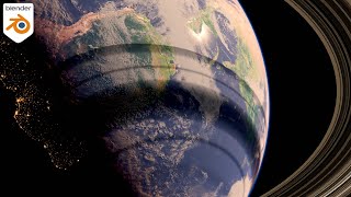 Very Realistic Earth Animation made with Blender [upl. by Papst]