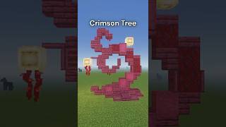 Beautiful Decorative Crimson Tree minecraft minecraftbuilding [upl. by Uta]