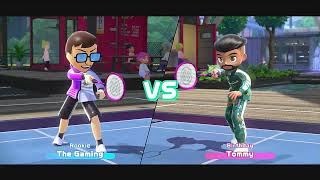 Playing Badminton For The First Time In Nintendo Switch Sports nintendo nintendoswitchsports [upl. by Aicnorev612]