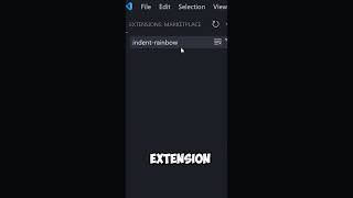 Visual Studio Code Extensions Pt3  Rainbow Indent vscode python shorts [upl. by Ehrlich]