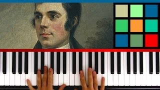 How To Play quotAuld Lang Synequot Piano Tutorial  Sheet Music [upl. by Adnamar]