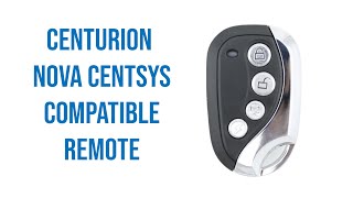 Centurion Nova Centsys Compatible Remote Video Description [upl. by Benil]