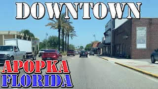 Apopka  Florida  4K Downtown Drive [upl. by Okubo]