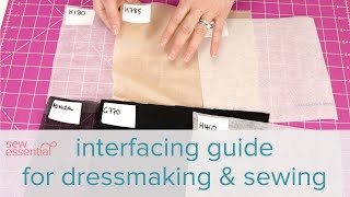 Interfacing for Dressmaking  What to Choose and How To Use it [upl. by Htebazila]