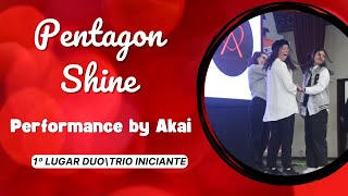 Pentagon  Shine  Performance by Akai  🥇st place [upl. by Euqinamod]