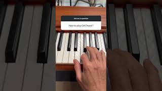 C Major Chord on the Piano [upl. by Namdor]