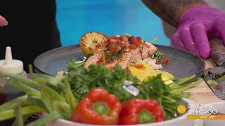 A HighProtein NutrientDense Mediterranean Salmon Recipe From Temple Fuel [upl. by Ruosnam511]