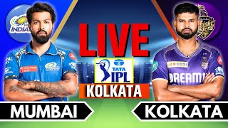 IPL 2024 Live KKR vs MI Match 60  IPL Live Score amp Commentary  Kolkata vs Mumbai Live Match [upl. by Sheff344]