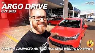 NOVO FIAT ARGO DRIVE 13 CVT 2023  Teste Drive Completo do Hatch Automático [upl. by Patterson]