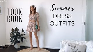 SUMMER DRESSES HAUL amp LOOKBOOK  Fortunate One Store [upl. by Cohbath]