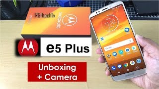 Moto e5 Plus Unboxing  Camera  Power packed Information [upl. by Mayda]