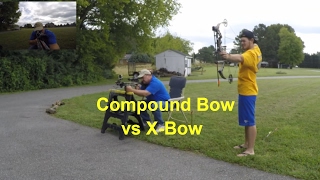 Compound Bow vs Xbow [upl. by Meares237]