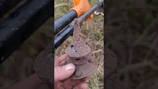 Ww1 german pickelhaube spyke excavation from rigasfrontline metaldetecting deus germanmilitary [upl. by Yehtomit108]