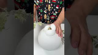 Turn a giant ornament into festive hanging decor 🤍 christmas diy decor reels walmart [upl. by Lenhart700]