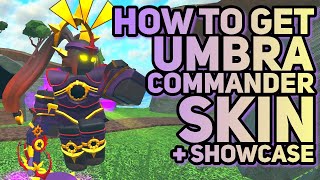 HOW TO GET UMBRA COMMANDER SKIN  Showcase  Tower Defense Simulator [upl. by Ira653]