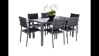 Sorrento 6 Seater Padded Chair Dining Set [upl. by Albertson]