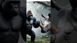 Gorilla Rhino HYBRID Creature in Unreal Engine Style [upl. by Condon]