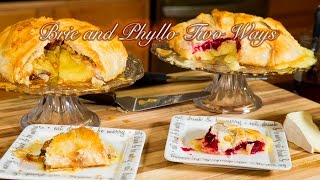 Brie Wrapped in Phyllo 2 Ways [upl. by Manwell]