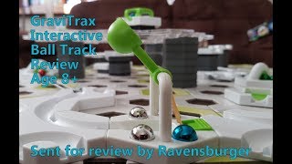 GraviTrax Interactive Ball Track System Review age 8 Sent by Ravensburger [upl. by Blessington]