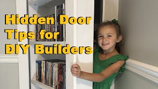 Hidden Door Tips for DIY Builders [upl. by Aelak]