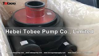 Tobee® 8x6 Centrifugal Slurry Pump Parts Rubber Liners [upl. by Cirdet]