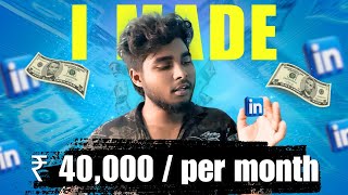 How I Made ₹40000 Every Month using LinkedIn in Tamil  Freelance Web Developer [upl. by Kermy]