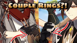 Zhongli and Childe wears COUPLE RINGS [upl. by Maitilde961]