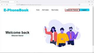 E PhoneBook Web Application Using Java [upl. by Enneirda]