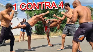 JIU JITSU DE RUA 1 CONTRA 4 DE UMA SÓ VEZ [upl. by Elia]