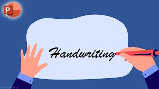 How to Create Handwriting Text Effect Animation In PowerPoint [upl. by Mirisola]