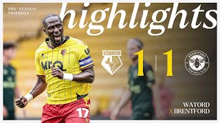 Watford 11 Brentford  PreSeason Highlights 🎞️ [upl. by Lerad]