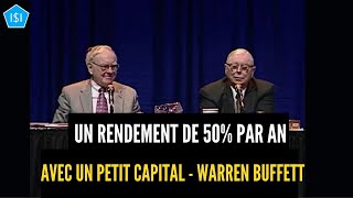 OBTENIR un RENDEMENT de 50 par AN  WARREN BUFFETT [upl. by Beckie]