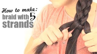 How to make a braid with 5 strands [upl. by Giraldo508]